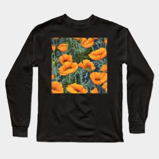 California Poppies Long Sleeve T-Shirt